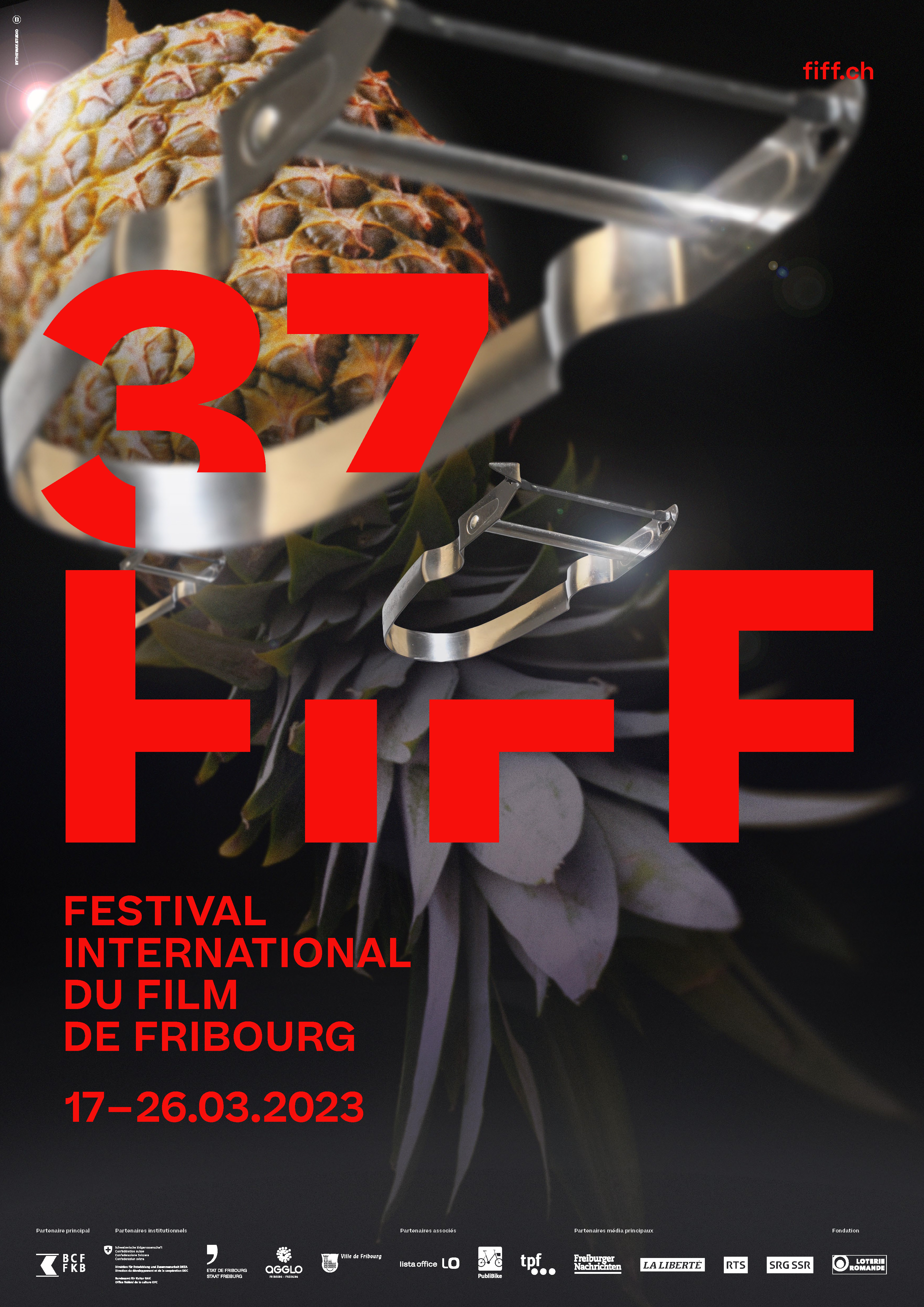 Affiche de la 37e edition du Festival International du Film de Fribourg, par by the way studio