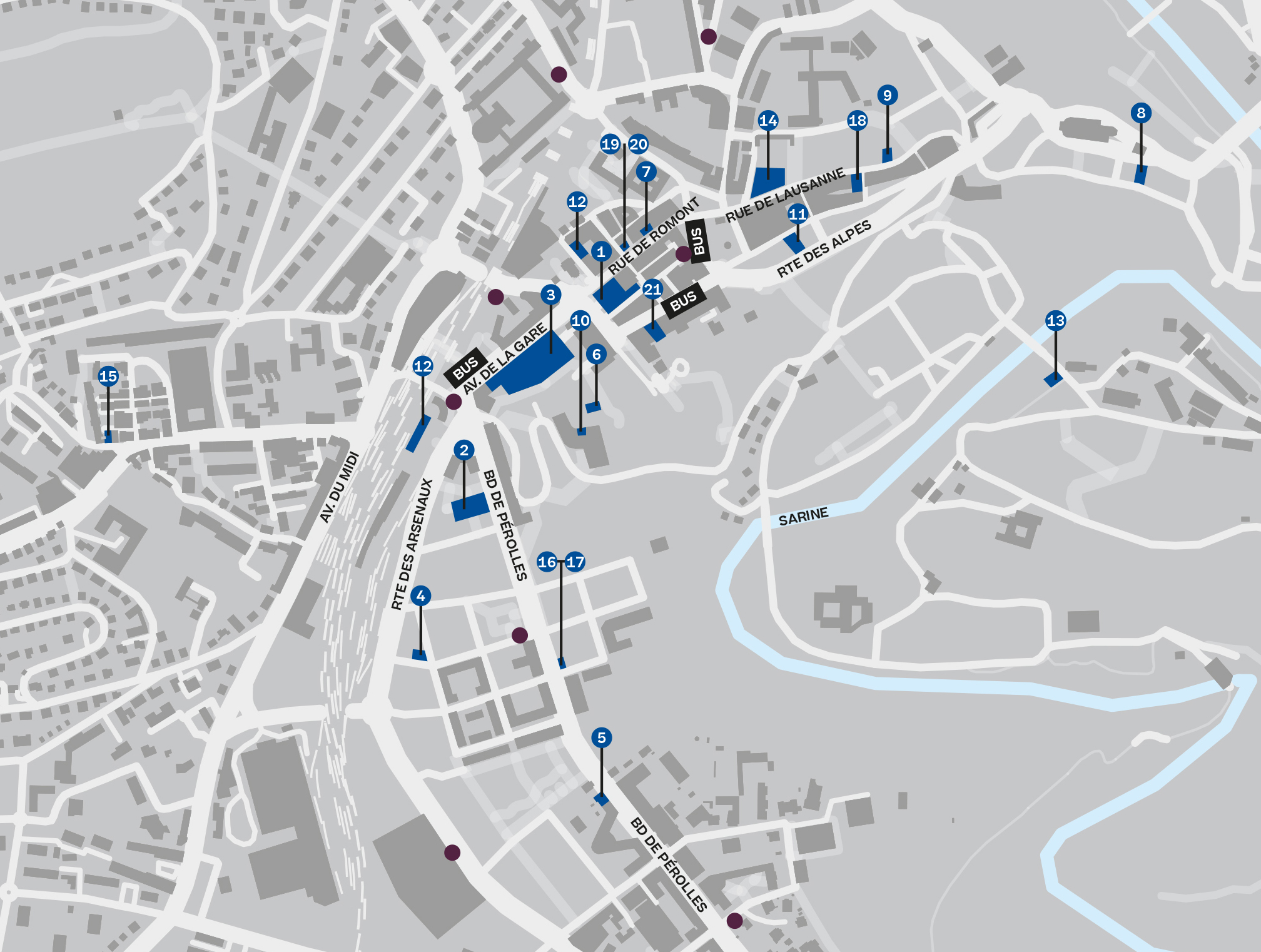 Plan ville Fribourg FIFF 2025