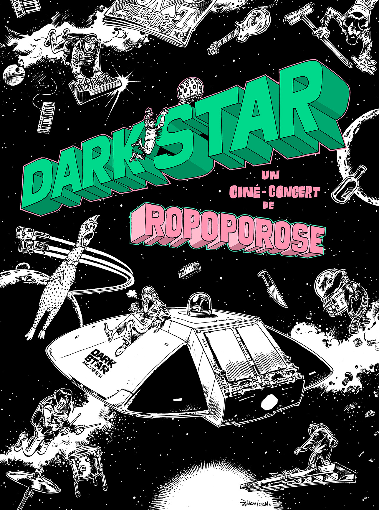Ropoporose présente Dark Star de John Carpenter - crédit Julien CDM