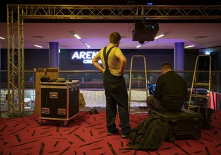 Montage décoration Arena cinémas