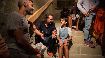 Pierre Monnard et Luna Mwezi présentent «Platzspitzbaby» à l'Open Air Cinéma de Fribourg. © Pierre-Yves Massot