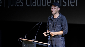 FIFF 2021, Cérémonie de clôture, Prix Visa étranger, Jules Claude Gisler © Pierre-Yves Massot