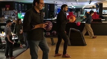 Tournoi de bowling avec les invité·es