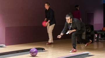 Tournoi de bowling avec les invité·es