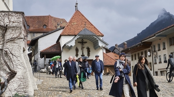 Visite de Gruyère avec les invité·es du FIFF23 ©Corinne Aeberhard