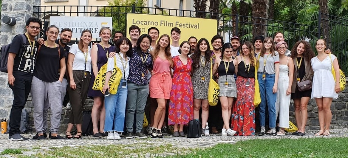 24 jeunes ont participé à "U30", dont Julia Schubiger du FIFF (4e depuis la gauche) Les participants du programme U30 à Locarno