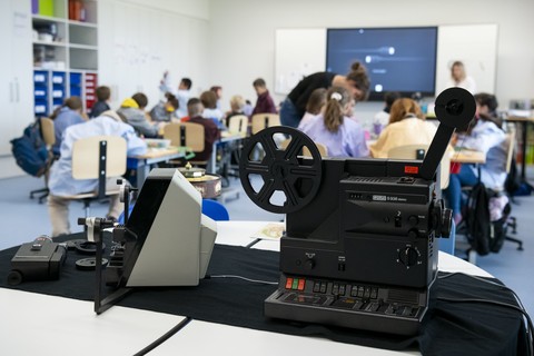 Atelier en classe lors de Culture & Ecole 2023 ©Thomas Delley